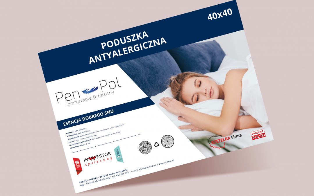 Projekty indywidualne etykiet dla producenta kołder i poduszek