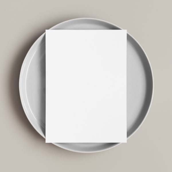 projekt menu restauracji A5. Menu dla restauracji i gastronomii + druk projektów. Butik graficzny Mini Brand Shop