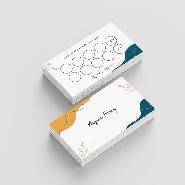 karta stałego klienta Funny - projekt personalizowany i druk dla firm